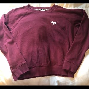 distressed crew neck sweatshirt
